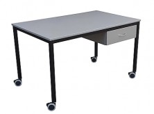 Teachers Desk With Drawer Pedestal On Castors